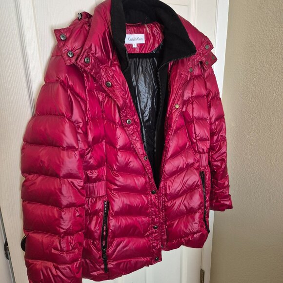Calvin Klein Women's Fleece Lined Puffer Jacket - Picture 2 of 4
